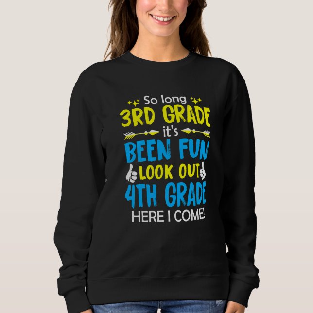 Hello 4th Grade Teacher Student Back To School Gra Sweatshirt (Front)