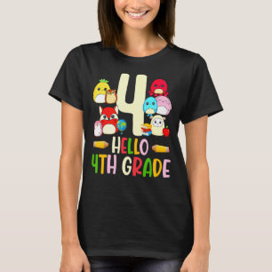 Hello 4th Grade Teachers Kids 4th Grade Squad Back T-Shirt