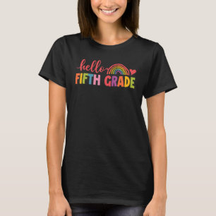 Hello 5th Grade Fifth Teacher Team Back To School T-Shirt