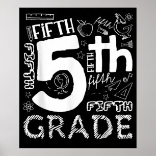 Hello 5th Grade Here I Come Fifth Grade Boys Girls Poster
