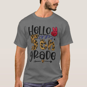 Hello 5Th Grade Squad Teacher Student Team Back To T-Shirt