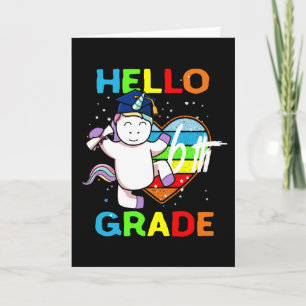 Hello 6th Grade Back To School Hello 6th Grade Card