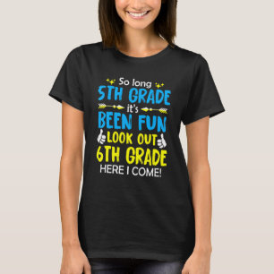 Hello 6th Grade Teacher Student Back To School Gra T-Shirt