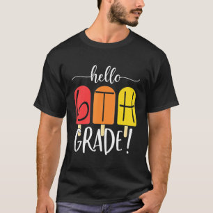 Hello 6th Sixth Grade Teacher Back To School Ice C T-Shirt