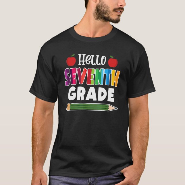 Hello 7th Grade Team 7th Grade Back To School T-Shirt (Front)