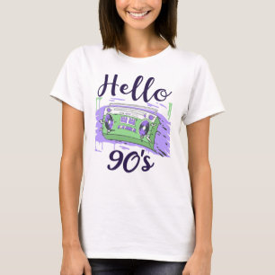Hello 90s radio cassette recorder T-Shirt