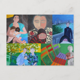 Hello  Adam Alexander Annelise Henry Postcard