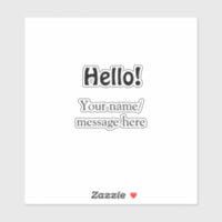 Hello add name message simple minimal business tem