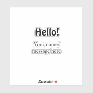 Hello add name message simple minimal business tem