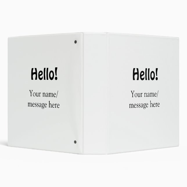 Hello add name message simple minimal business tem binder (Background)