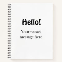 Hello add name message simple minimal business tem