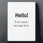 Hello add name message simple minimal business tem plaque<br><div class="desc">Design</div>