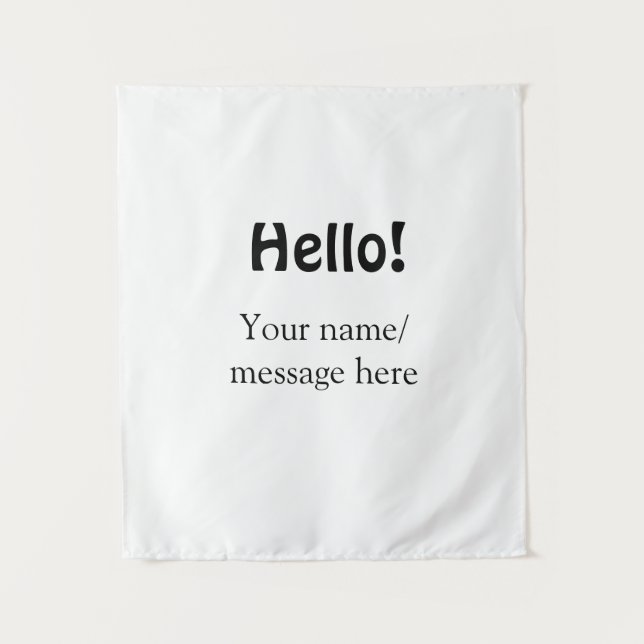 Hello add name message simple minimal business tem tapestry (Front)