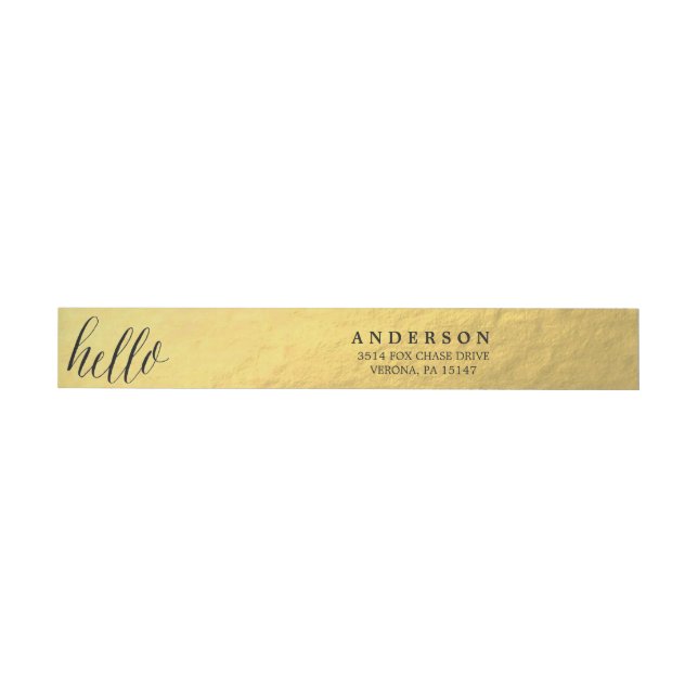HELLO address wrap labels (Individual)