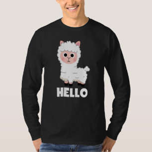 Hello Alpaca Lama Animals Alpaca Baby  Saying  1 T-Shirt