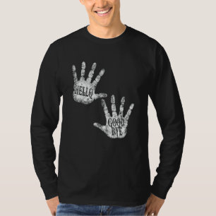 Hello And Goodbye Academy Daily Greetings Humour V T-Shirt
