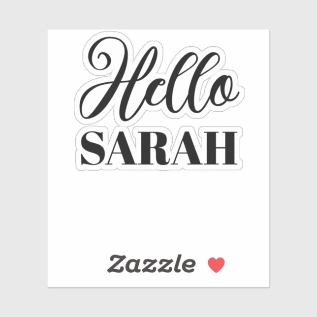 Hello and your name (Sheet)