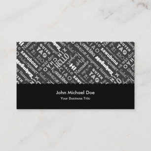 Hello! Around the World Business Card