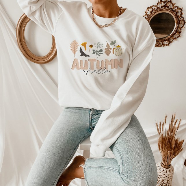 Hello Autumn Botanical  Sweatshirt (Creator Uploaded)