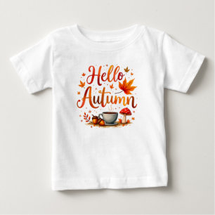 Hello Autumn, cozy nostalgia Baby T-Shirt