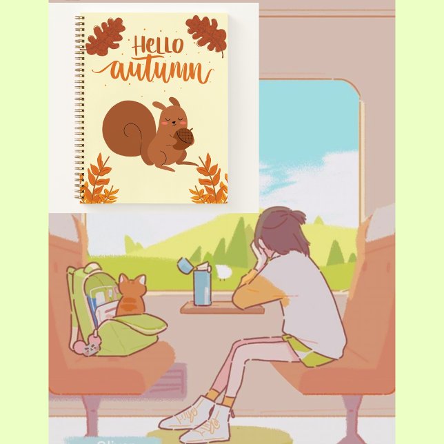 Hello autumn cute 🤎🍂🍁🥨 notebook (Creator Uploaded)
