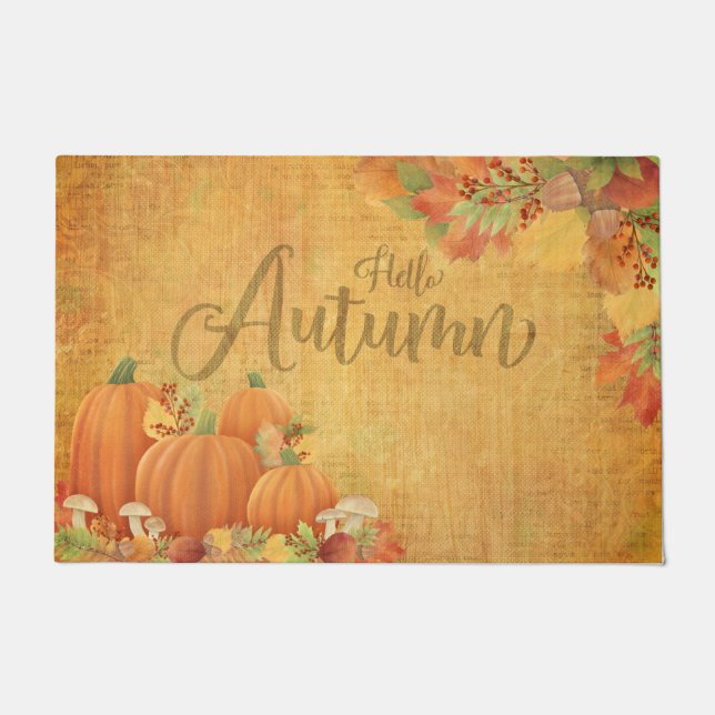 Hello Autumn  Doormat (Front)