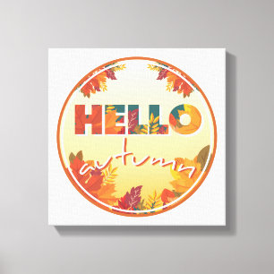 Hello Autumn, Flowers, poster, canvas print