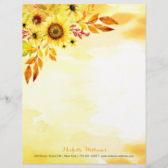 Hello autumn letterhead (Front)