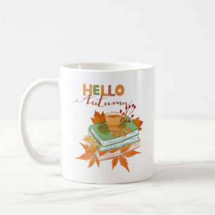 Hello Autumn Mug Cozy Fall Coffee Tea Cup