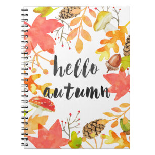 Hello autumn notebook