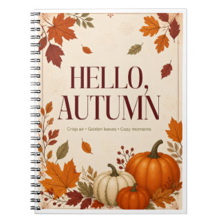 Hello Autumn Notebook