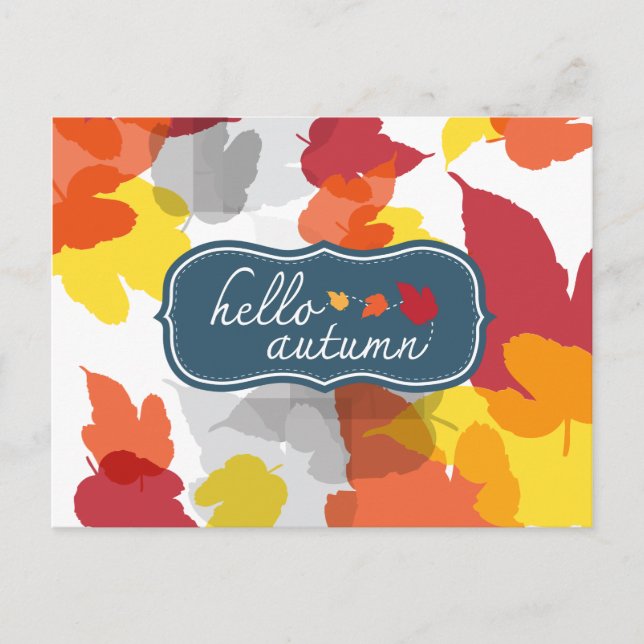 hello autumn postcard (Front)