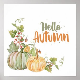 Hello Autumn Print, Value Poster Paper (Matte)