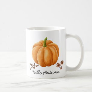 Hello Autumn Pumpkin Spice Cosy Fall Coffee Mug