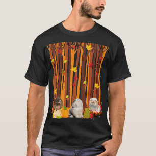 Hello Autumn Rabbit Maple Leaf Fall Pumpkin Mens W T-Shirt