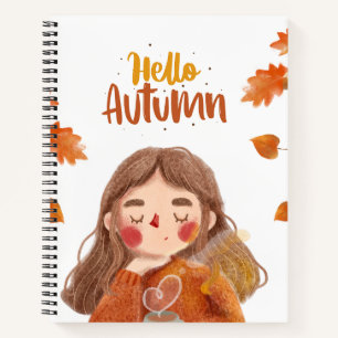 Hello Autumn Spiral Notebook – Cozy & Creative