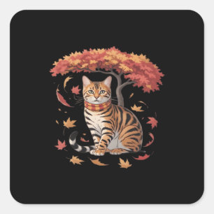 Hello Autumn Thanksgiving It’s Fall Y’all Square Sticker