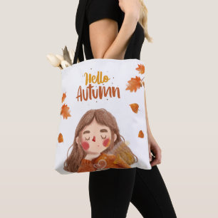 Hello Autumn Tote Bag – Cozy & Stylish