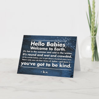 "Hello Babies" greeting card