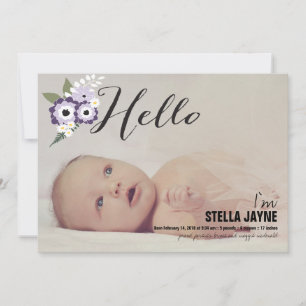 Hello Baby   Baby Announcement