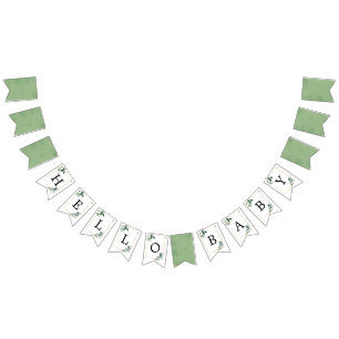 Hello Baby - Bannière de Bunting Baby shower