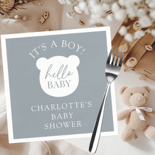 Hello Baby Bear It's a Boy Napkin