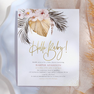 Hello Baby Boho Pampas Grass & Dried Palm Budget