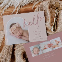 Hello Baby | Photo Birth Announcement