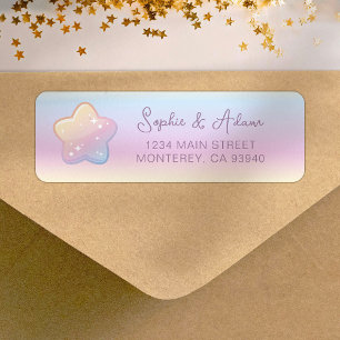 Hello Baby Rainbow et Star Custom Return Adresse