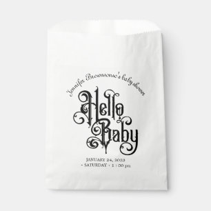 Hello Baby Stylish Classic Vintage Retro Ornament Favour Bag