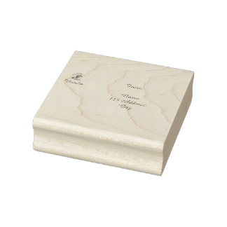 Hello Baby Unicorn Rubber Stamp