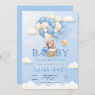 Hello Baby   Welcome to the World Baby Invitation