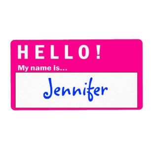 Hello Badge Name Badge Labels