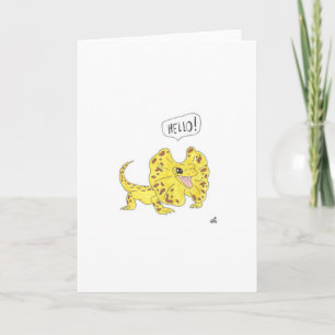 Hello - Bearded Dragon Card
